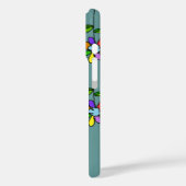 flowered on blue personalized Case-Mate iPhone case (Achterkant / Links)