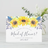 Flowerfields are My Maid of Honor Kaart (Staand voorkant)