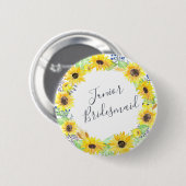 Flowerfields Junior Bridesmaid Ronde Button 5,7 Cm (Voorkant /achterkant)