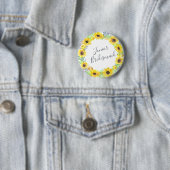 Flowerfields Junior Bridesmaid Ronde Button 5,7 Cm (In situ)