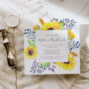 Flowerfields Moederdag Brunch Invitation Kaart