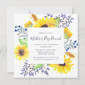 Flowerfields Moederdag Brunch Invitation Kaart (Voorkant)