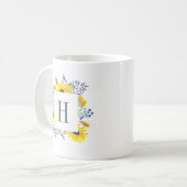Flowerfields Monogram Koffiemok (Voorkant links)