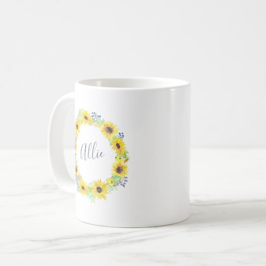 Flowerfields Personalized Koffiemok (Voorkant links)