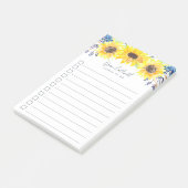 Flowerfields Personalized To-Do List Post-it® Notes (Schuin)