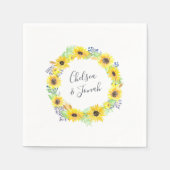 Flowerfields Personalized Wedding Servet (Voorkant)