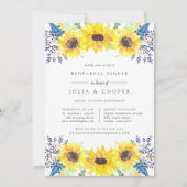 Flowerfields Rehearsal Dinner Invitation Kaart (Voorkant)