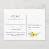 Flowerfields RSVP Briefkaart met de Keuze van de M (Achterkant)