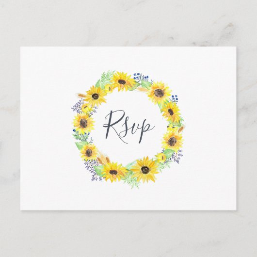 Flowerfields RSVP Briefkaart met de Keuze van de M (Voorkant)