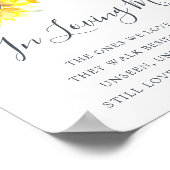 Flowerfields Wedding Memorial Sign Poster (Hoek)