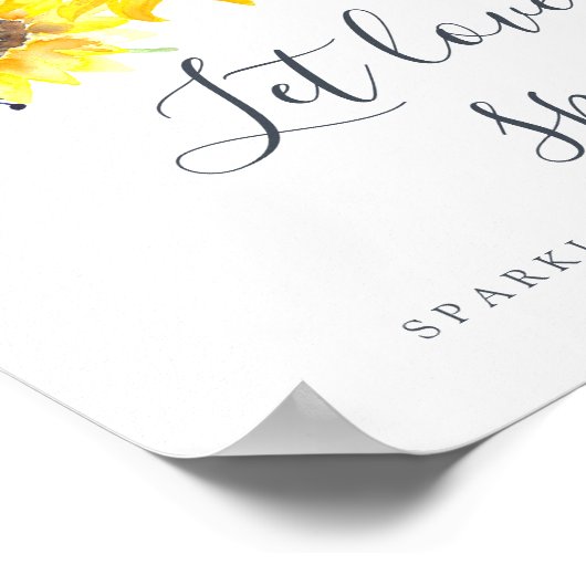 Flowerfields Wedding Sparkler Sendoff Sign Poster (Hoek)