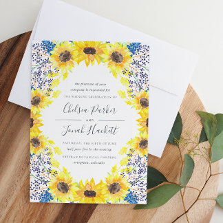 Flowerfields Wedding Uitnodiging
