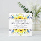 Flowerfields Wedding Uitnodiging | Vierkant (Staand voorkant)