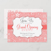 Flowerful Pink Custom Special Event Briefkaart (Voorkant / Achterkant)