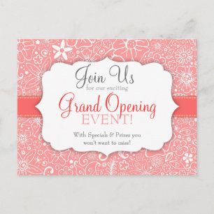 Flowerful Pink Custom Special Event Briefkaart