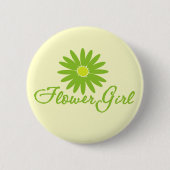 Flowergirl Daisy Ronde Button 5,7 Cm (Voorkant)