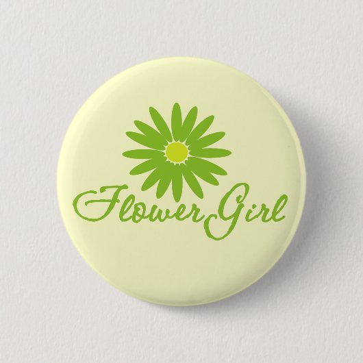 Flowergirl Daisy Ronde Button 5,7 Cm (Voorkant)