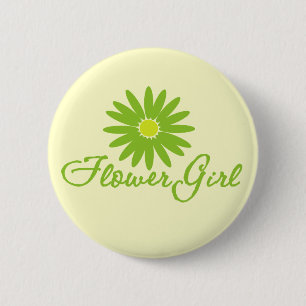 Flowergirl Daisy Ronde Button 5,7 Cm