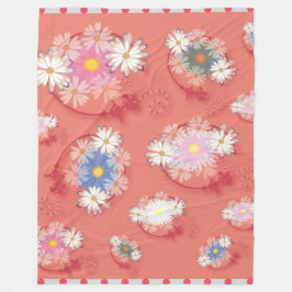 Flowergirl fleece deken