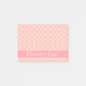 Flowergirl Roze en White Post-it® Notes (Voorkant)