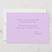 Flowergirl | Violet Anemone Floral Kaart (Achterkant)