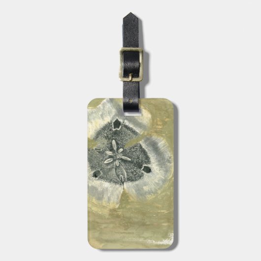 Flowerhead Abstract met gegloeide textuur Bagagelabel (Voorkant verticaal)