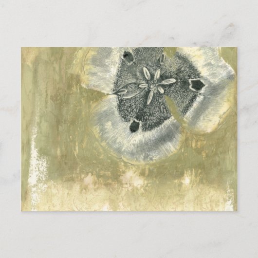 Flowerhead Abstract met gegloeide textuur Briefkaart (Voorkant)