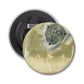 Flowerhead Abstract met gegloeide textuur Button Flesopener (Voorkant)