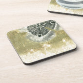 Flowerhead Abstract met gegloeide textuur Drankjes Onderzetter (Linkerzijde)