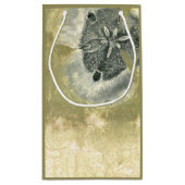 Flowerhead Abstract met gegloeide textuur Klein Cadeauzakje (Achterkant)