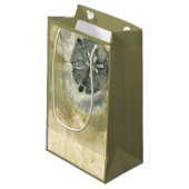 Flowerhead Abstract met gegloeide textuur Klein Cadeauzakje (Voorkant Gekanteld)