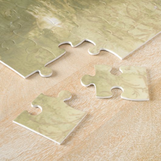 Flowerhead Abstract met gegloeide textuur Legpuzzel (Zijkant)