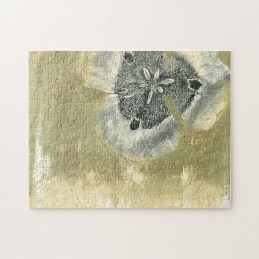 Flowerhead Abstract met gegloeide textuur Legpuzzel (Horizontaal)