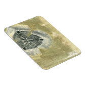 Flowerhead Abstract met gegloeide textuur Magneet (Rechterzijde)