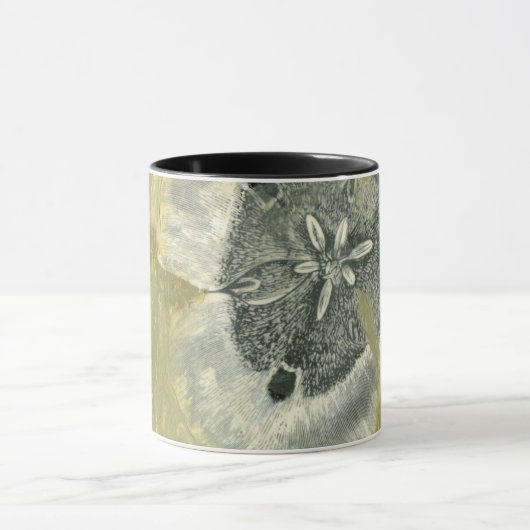 Flowerhead Abstract met gegloeide textuur Mok (Midden)