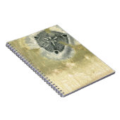 Flowerhead Abstract met gegloeide textuur Notitieboek (Rechterzijde)