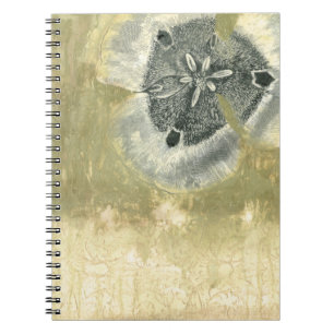 Flowerhead Abstract met gegloeide textuur Notitieboek