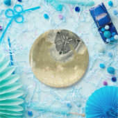 Flowerhead Abstract met gegloeide textuur Papieren Bordje (Feest)