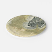 Flowerhead Abstract met gegloeide textuur Papieren Bordje (Gekanteld)