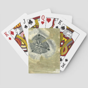 Flowerhead Abstract met gegloeide textuur Speelkaarten