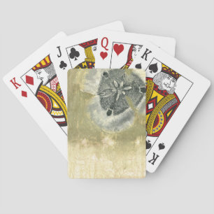 Flowerhead Abstract met gegloeide textuur Speelkaarten