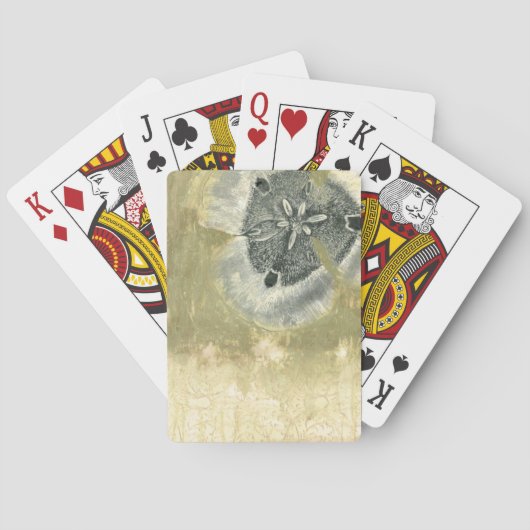 Flowerhead Abstract met gegloeide textuur Speelkaarten (Achterkant)