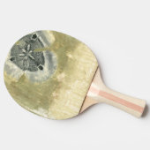 Flowerhead Abstract met gegloeide textuur Tafeltennisbatje (Zijkant)