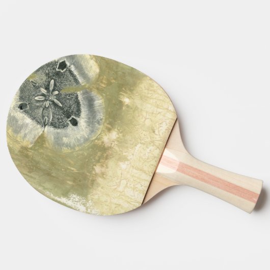 Flowerhead Abstract met gegloeide textuur Tafeltennisbatje (Zijkant)