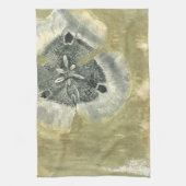 Flowerhead Abstract met gegloeide textuur Theedoek (Verticaal)