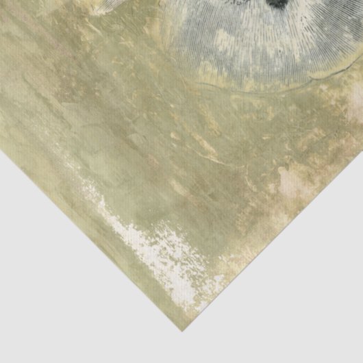 Flowerhead Abstract met gegloeide textuur Tissuepapier (Detail)