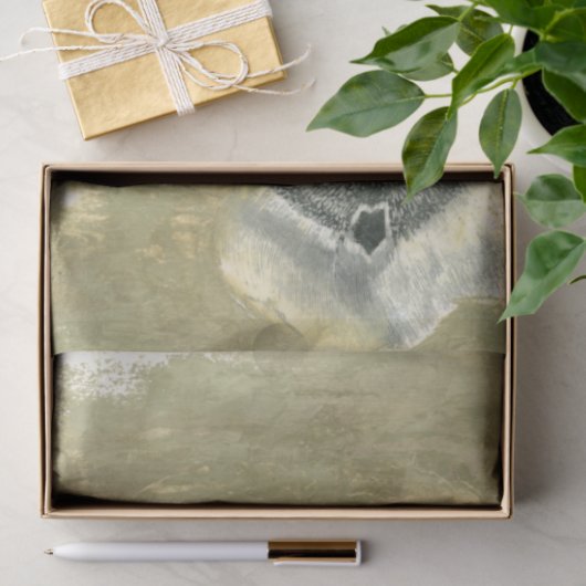 Flowerhead Abstract met gegloeide textuur Tissuepapier (Geschenk)