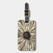 Flowerhead Fresco op Tan Background Bagagelabel (Voorkant verticaal)