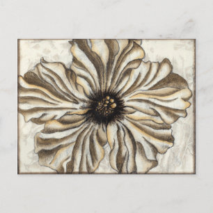 Flowerhead Fresco op Tan Background Briefkaart