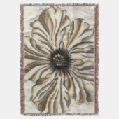 Flowerhead Fresco op Tan Background Deken (Voorkant Verticaal)